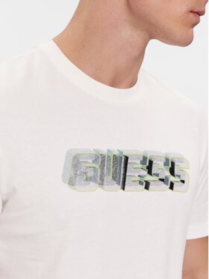 Guess T-Shirt Nikolas Z4RI10 I3Z14 Biały Regular Fit