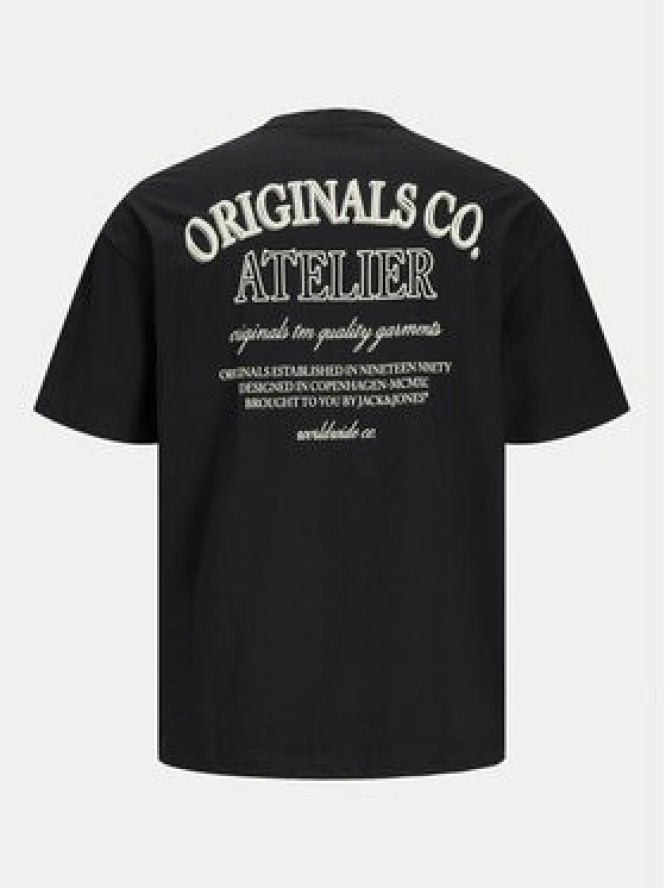 Jack&Jones T-Shirt Santorini 12251776 Czarny Wide Fit