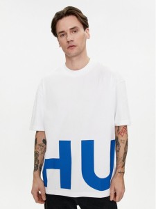 Hugo T-Shirt Nannavaro 50509840 Biały Oversize