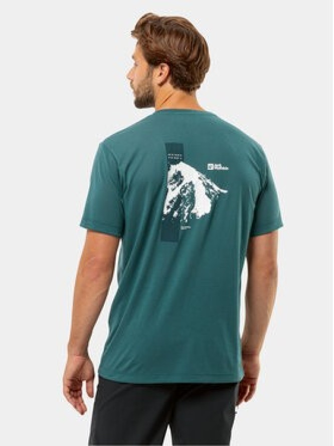 Jack Wolfskin T-Shirt Vonnan 1809941 Zielony Regular Fit