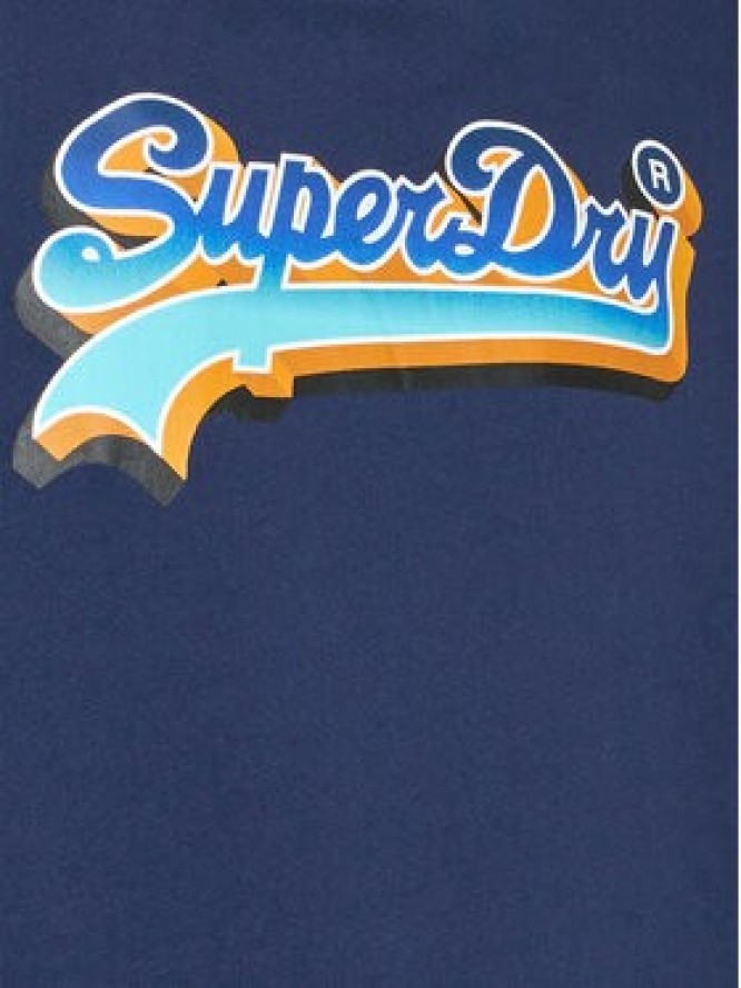 Superdry Bluza Vintage Seasonal M2011809A Granatowy Regular Fit