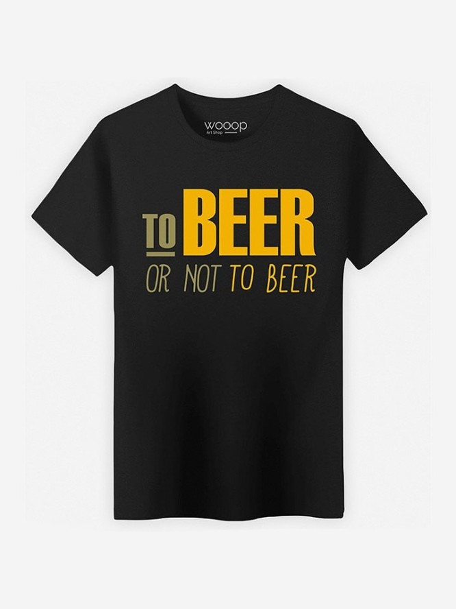 WOOOP Koszulka "To Beer or not to Beer" w kolorze czarnym rozmiar: XXL
