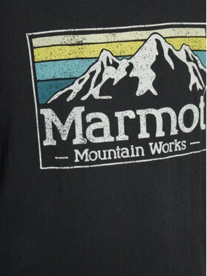 Marmot T-Shirt MMW Gradient M14823 Czarny Regular Fit