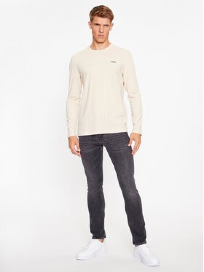 Hugo Longsleeve Derol222 50466159 Beżowy Regular Fit