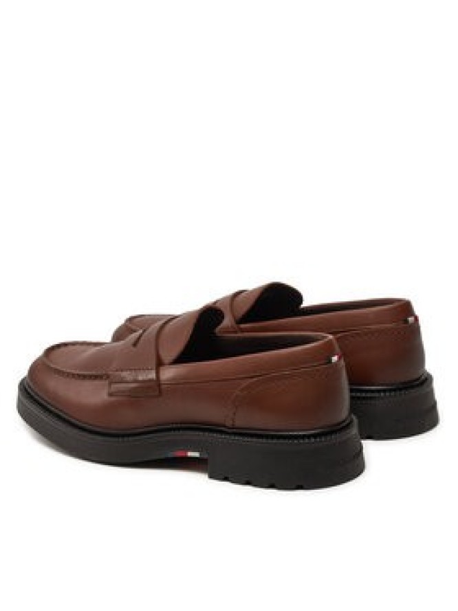 Tommy Hilfiger Półbuty Comfort Lwt Lth Loafer FM0FM05089 Brązowy