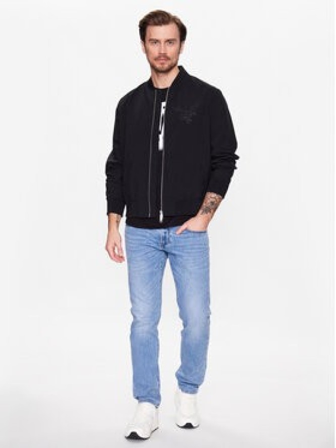 Armani Exchange Kurtka bomber 3RZB21 ZNB7Z 1200 Czarny Regular Fit