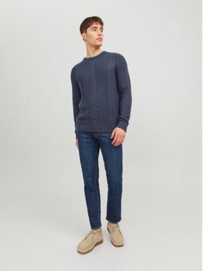 Jack&Jones Sweter 12236314 Granatowy Regular Fit