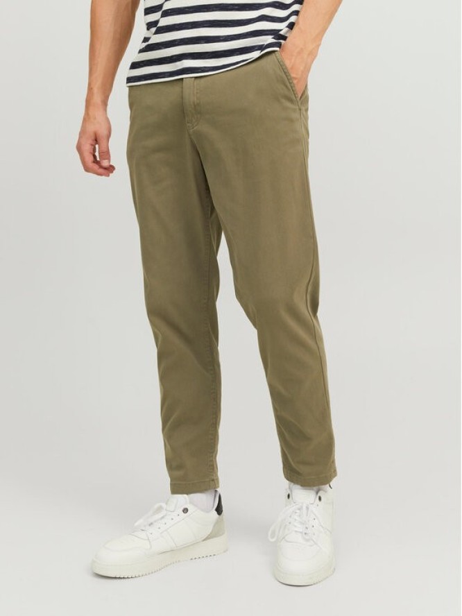 Jack&Jones Chinosy Harlow 12242188 Zielony Tapered Fit