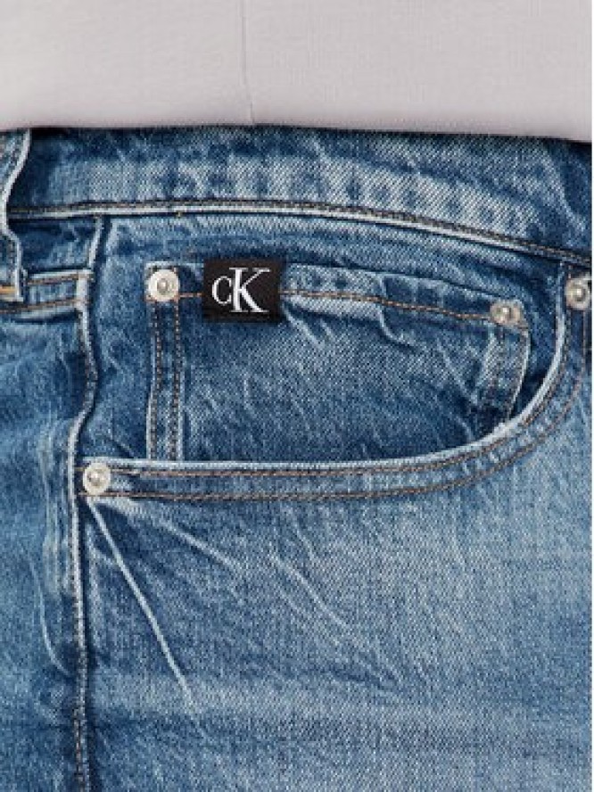 Calvin Klein Jeans Jeansy J30J326789 Niebieski Tapered Fit