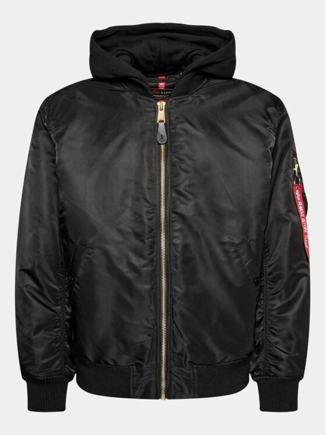 Alpha Industries Kurtka bomber Ma-1 ZH Back Emb 138105 Czarny Regular Fit