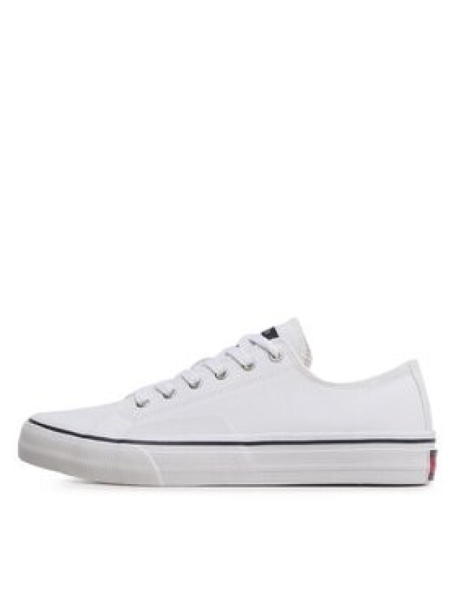 Tommy Jeans Tenisówki Skate Canvas Ess EM0EM01175 Biały