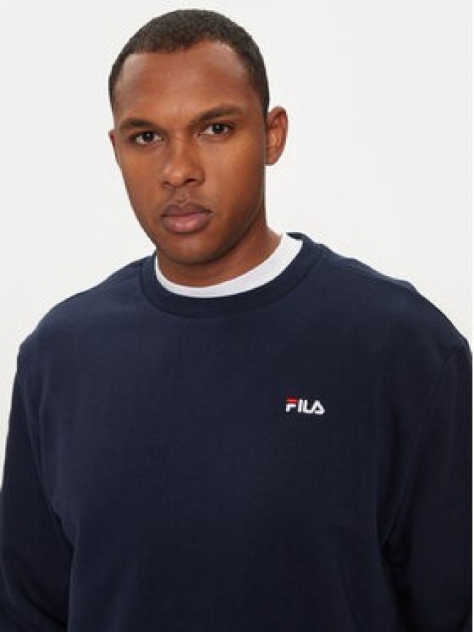 Fila Bluza Brustem FAM0343 Granatowy Regular Fit