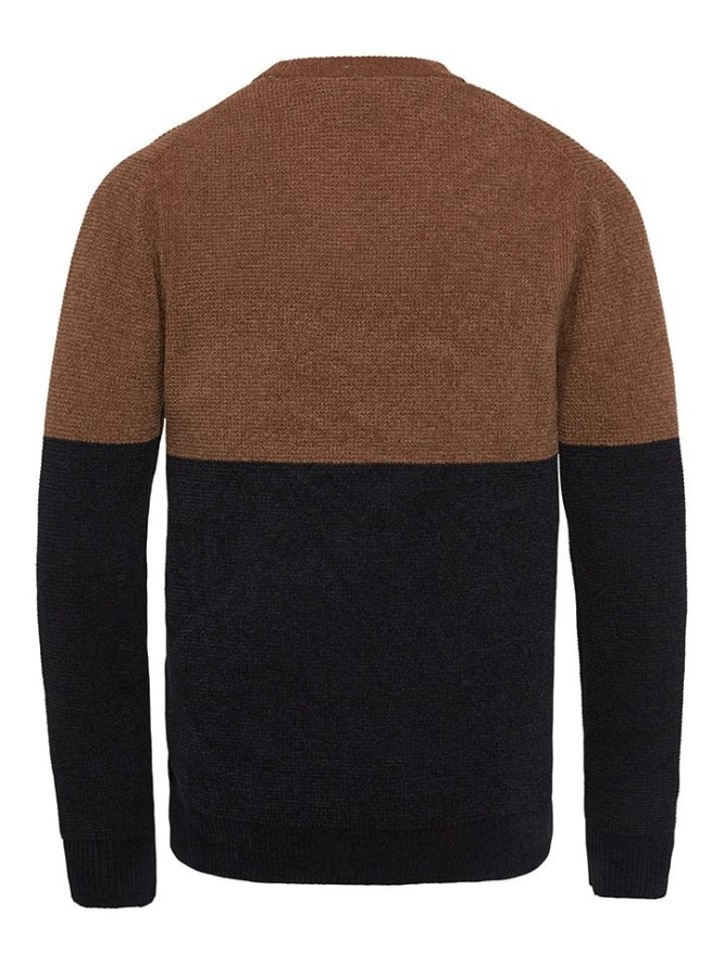 CAST IRON Sweter w kolorze brązowo-czarnym rozmiar: L