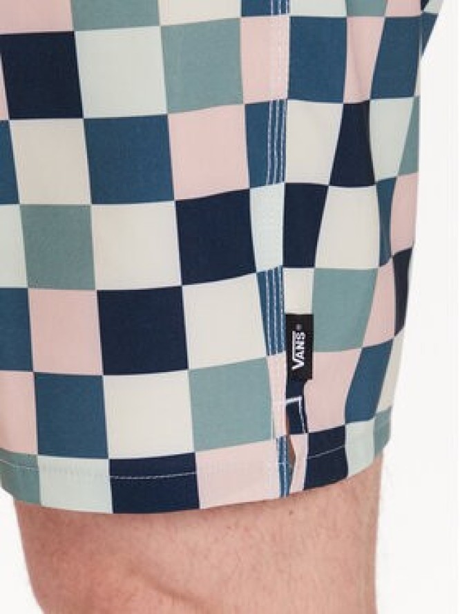 Vans Szorty kąpielowe The Daily Check Boardshort VN0007XS Biały Regular Fit