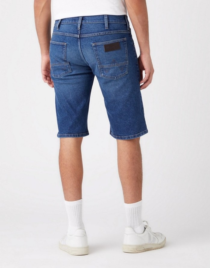 WRANGLER COLTON SHORTS MĘSKIE SZORTY KRÓTKIE SPODENKI BLUE ARCADE W15VYL31Q