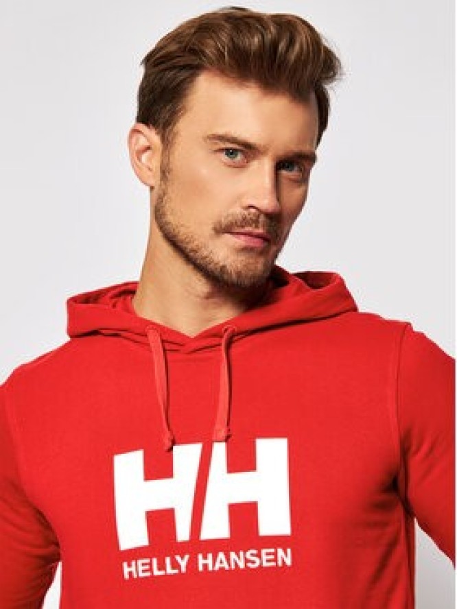 Helly Hansen Bluza Logo 33977 Czerwony Regular Fit