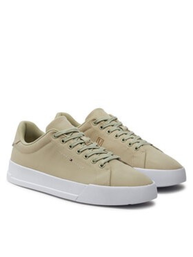 Tommy Hilfiger Sneakersy Th Court X Ventile 1D2 FM0FM05114 Beżowy