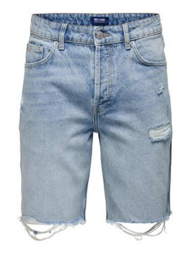 Only & Sons Szorty jeansowe 22024981 Niebieski Loose Fit