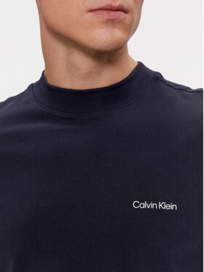 Calvin Klein Longsleeve Micro Logo K10K110179 Granatowy Regular Fit