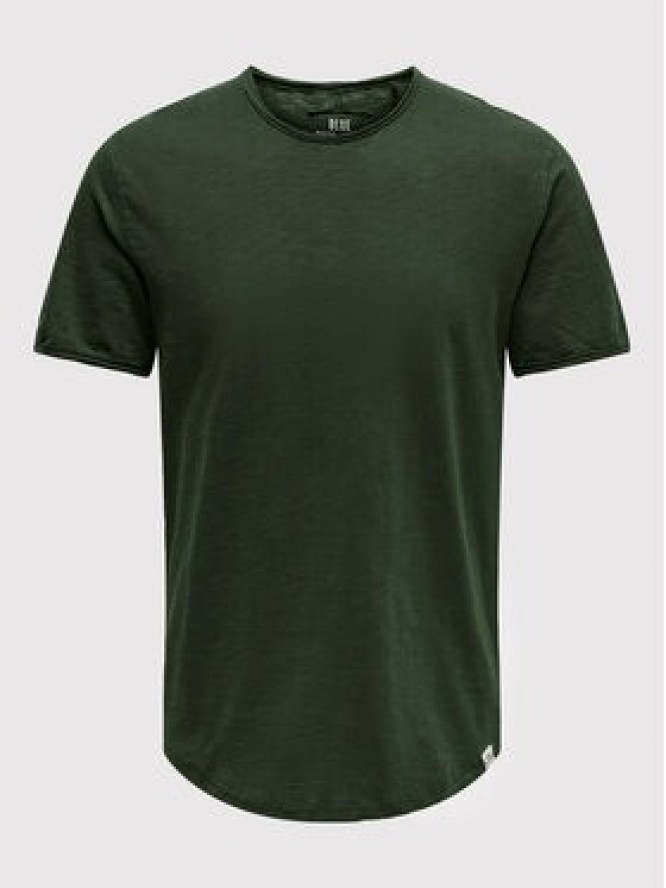 Only & Sons T-Shirt Benne 22017822 Zielony Regular Fit