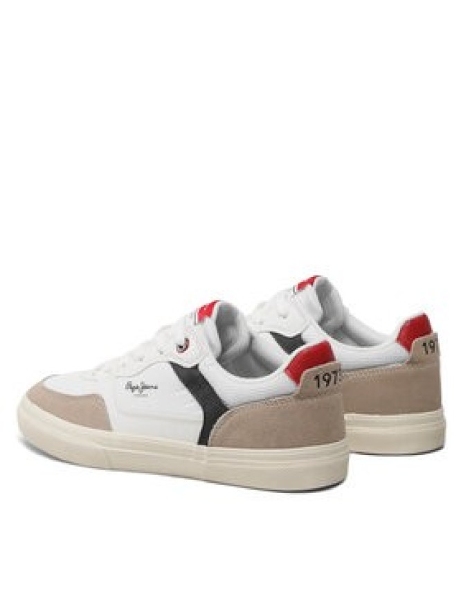 Pepe Jeans Sneakersy Kenton Master Mesh PMS30905 Biały