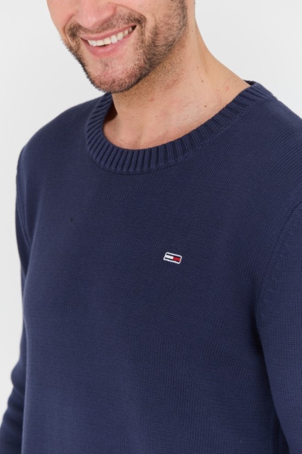 TOMMY JEANS Granatowy sweter