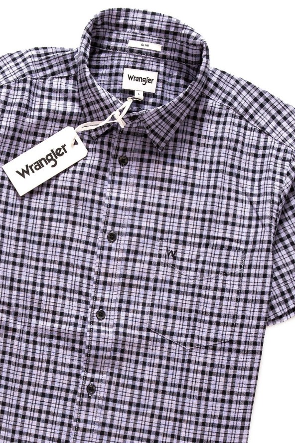 WRANGLER SS 1PKT SHIRT HEIRLOOM LILAC W5881OPGE