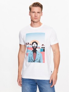 JOOP! Jeans T-Shirt 30037365 Beżowy Modern Fit