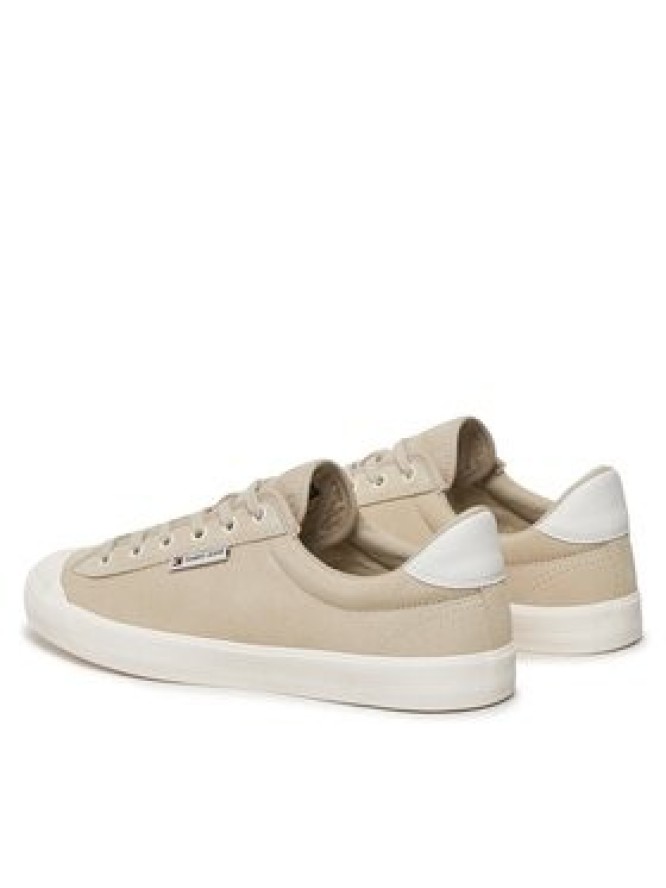 Tommy Jeans Sneakersy Tjm Vulcanized Bumper Suede EM0EM01407 Beżowy