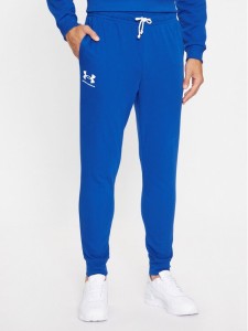 Under Armour Spodnie dresowe Ua Rival Terry Jogger 1380843 Niebieski Fitted Fit