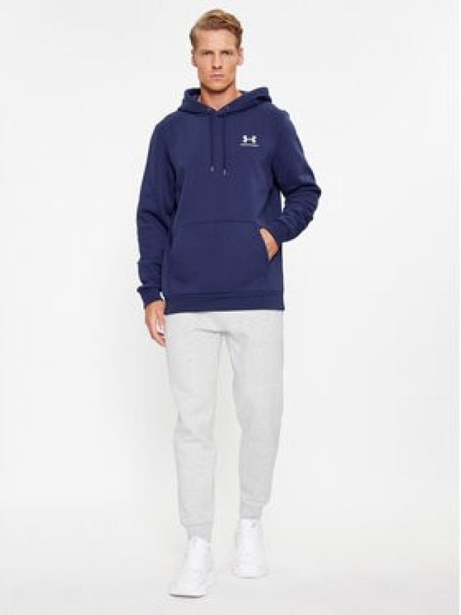 Under Armour Bluza Ua Essential Fleece Hoodie 1373880 Granatowy Loose Fit