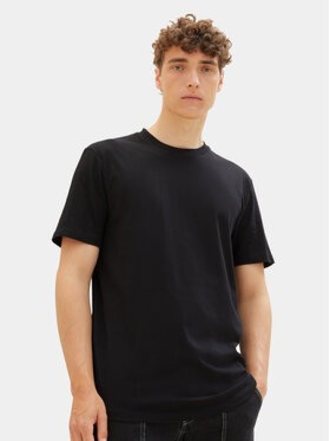 Tom Tailor Denim Komplet 2 t-shirtów 1038633 Czarny Regular Fit