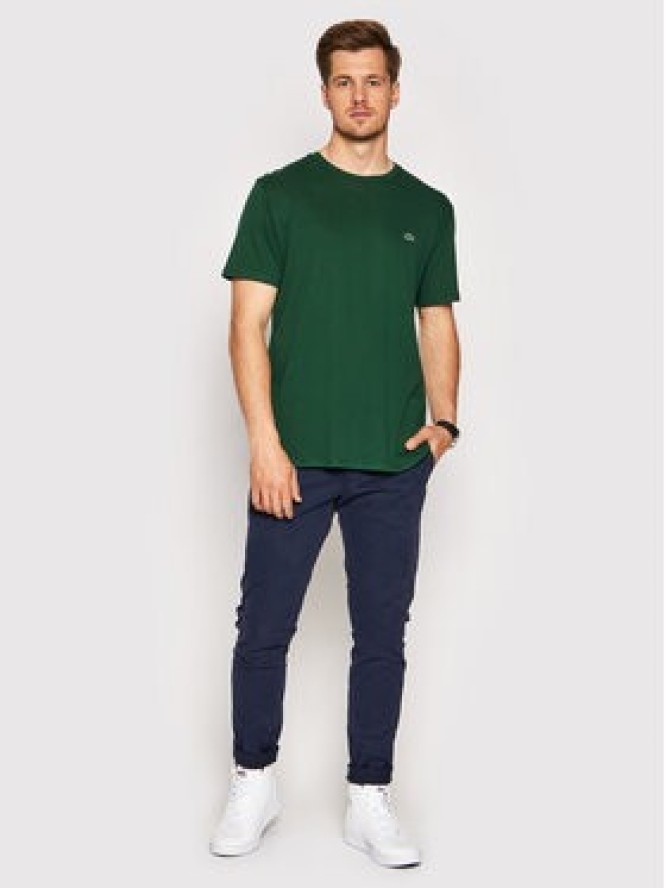 Lacoste T-Shirt TH6709 Zielony Regular Fit