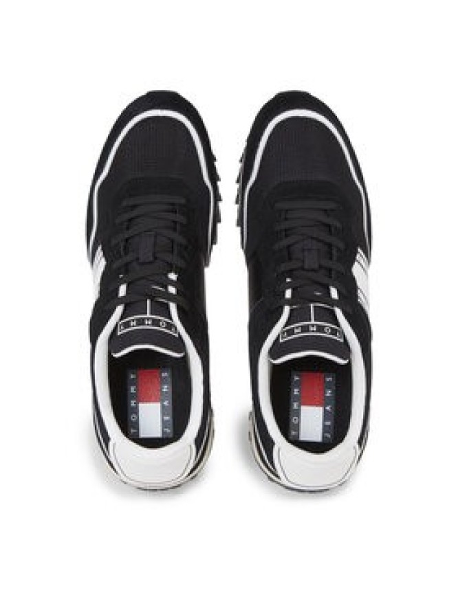 Tommy Jeans Sneakersy Tjm Runner Mix Material EM0EM01266 Czarny