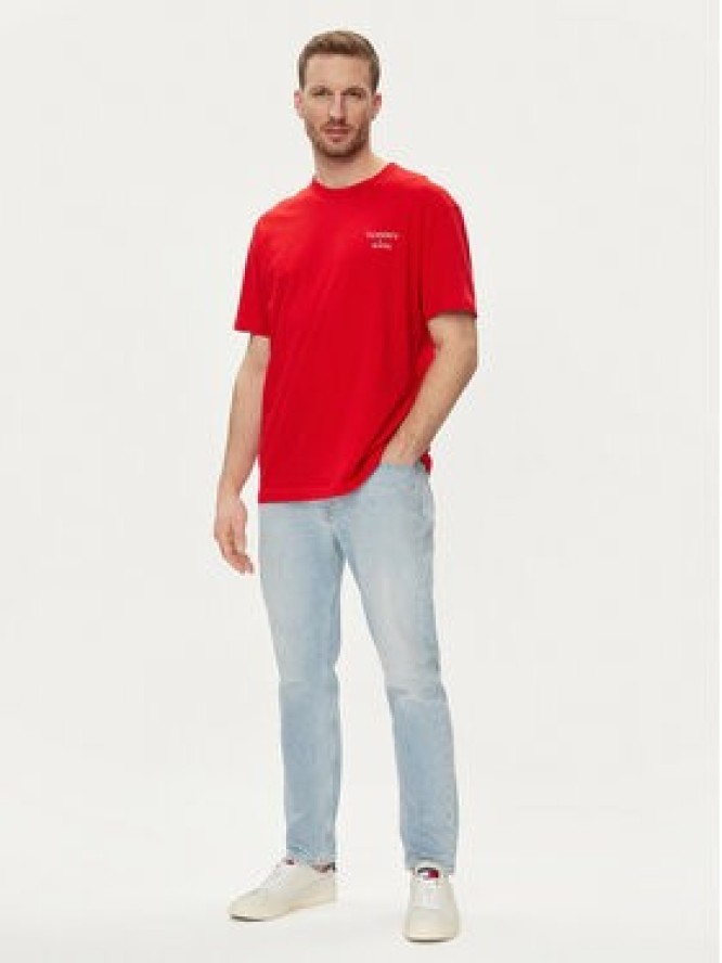 Tommy Jeans T-Shirt DM0DM18872 Czerwony Regular Fit