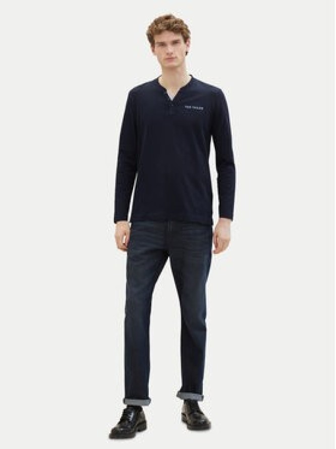 Tom Tailor Longsleeve 1040908 Granatowy Regular Fit