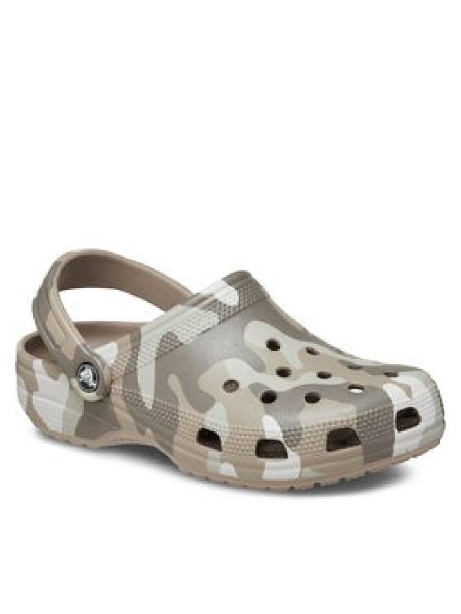 Crocs Klapki Classic Printed Camo Clog 206454 Beżowy