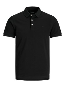 Jack & Jones Koszulka polo "Jjepaulos" w kolorze czarnym rozmiar: S