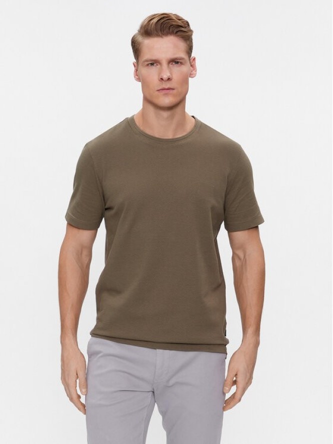 Boss T-Shirt Tiburt 240 50452680 Khaki Regular Fit