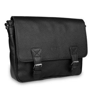 Torba skórzana Pavone Nero Lukka 2331 BL czarna