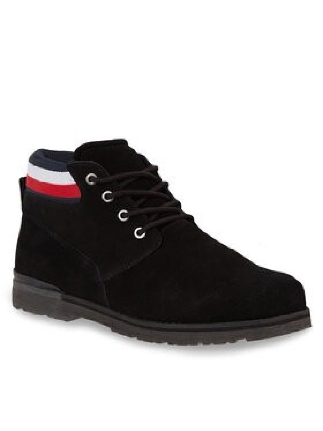 Tommy Hilfiger Trapery Core Hilfiger Suede Boot FM0FM04800 Czarny