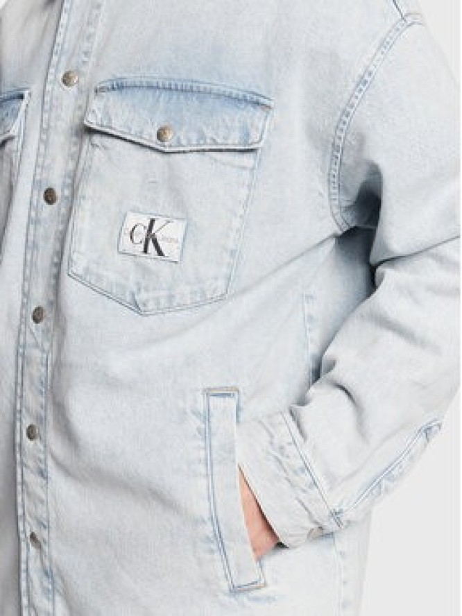 Calvin Klein Jeans Kurtka jeansowa J30J322383 Błękitny Oversize