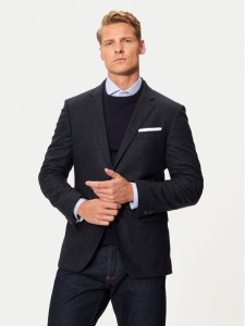 Boss Marynarka H-Hutson 50528083 Granatowy Slim Fit