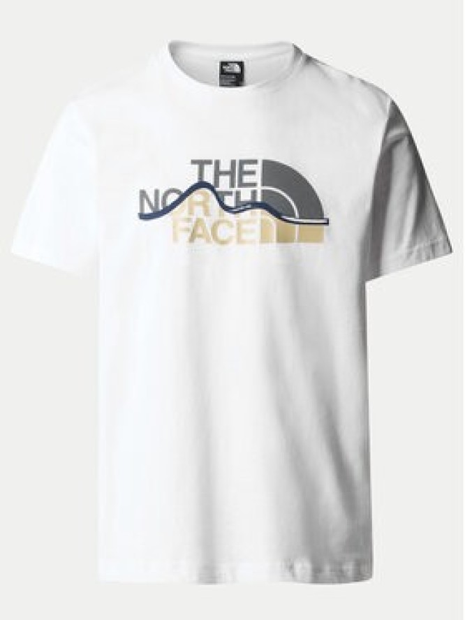 The North Face T-Shirt Mountain Line NF0A87NT Biały Regular Fit