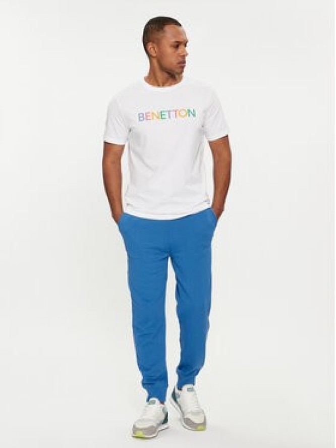 United Colors Of Benetton T-Shirt 3I1XU100A Biały Regular Fit