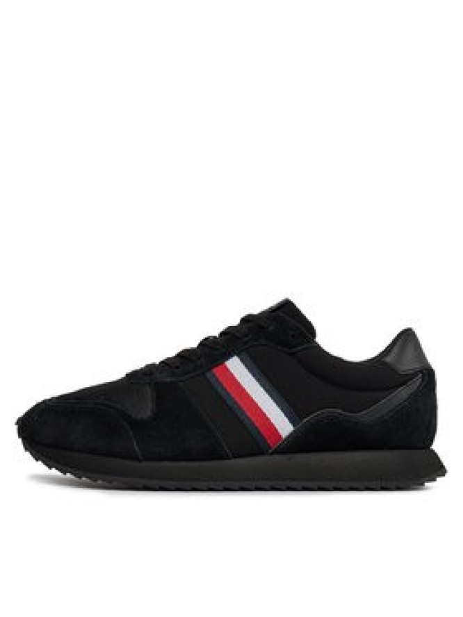 Tommy Hilfiger Sneakersy Runner Evo Mix Ess FM0FM04886 Czarny