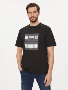 Boss T-Shirt TeRetroLeo 50510021 Czarny Regular Fit