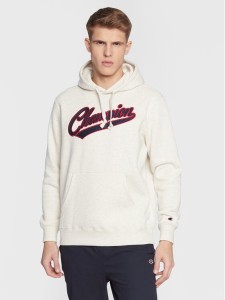 Champion Bluza Heavy Fleece Vintage Logo 217886 Szary Relaxed Fit