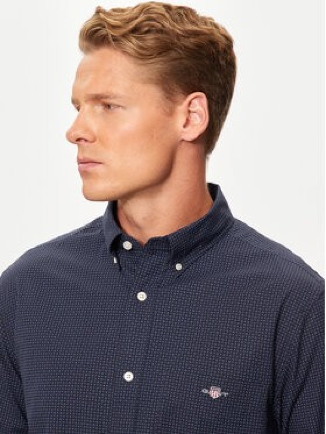 Gant Koszula 3240160 Granatowy Regular Fit