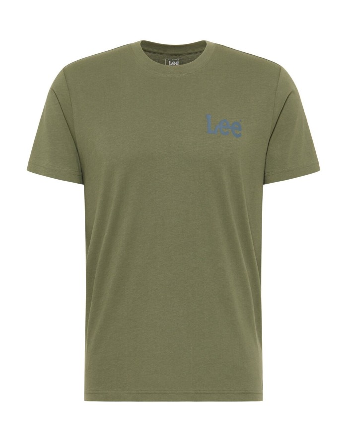 LEE MEDIUM WOBBLY TEE MĘSKA KOSZULKA T-SHIRT LOGO OLIVE GROV LL04FQA61